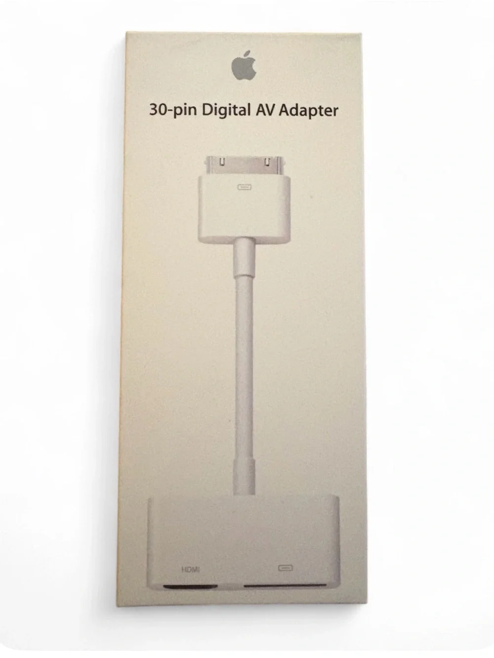 New/Open Box Apple 30-pin Digital AV Adapter in white